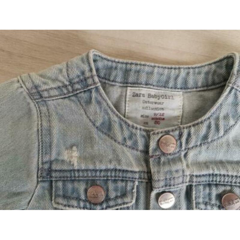 Zara BabyGirl jasje spijkerjas zomer blauw 9-12m 80 ZGAN