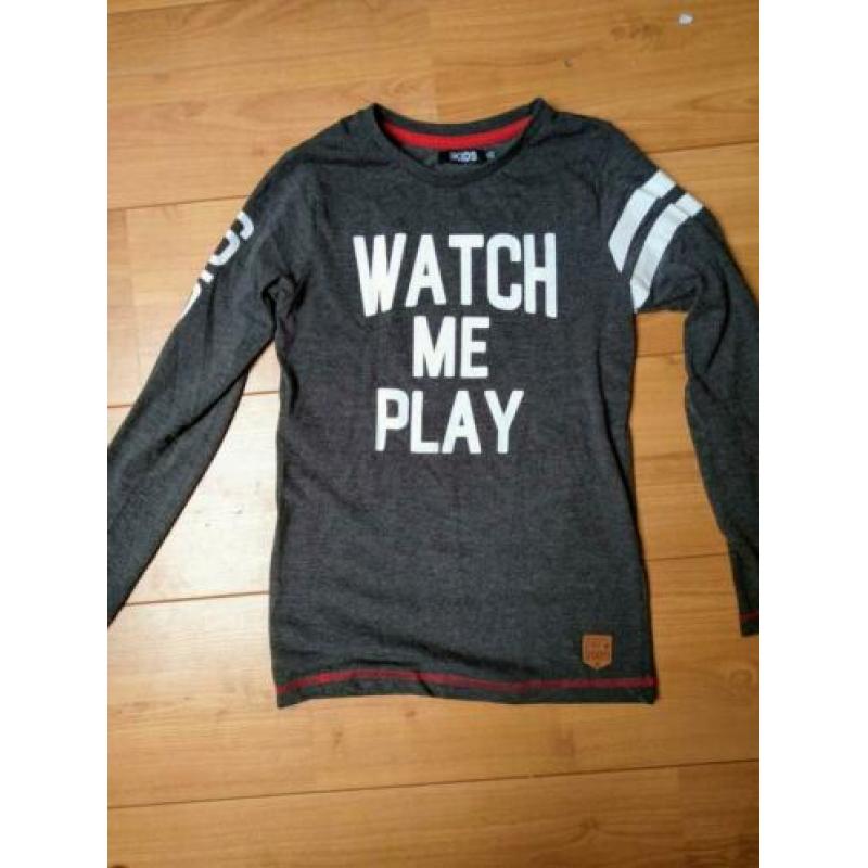 Pakket longsleeves maat 134/140