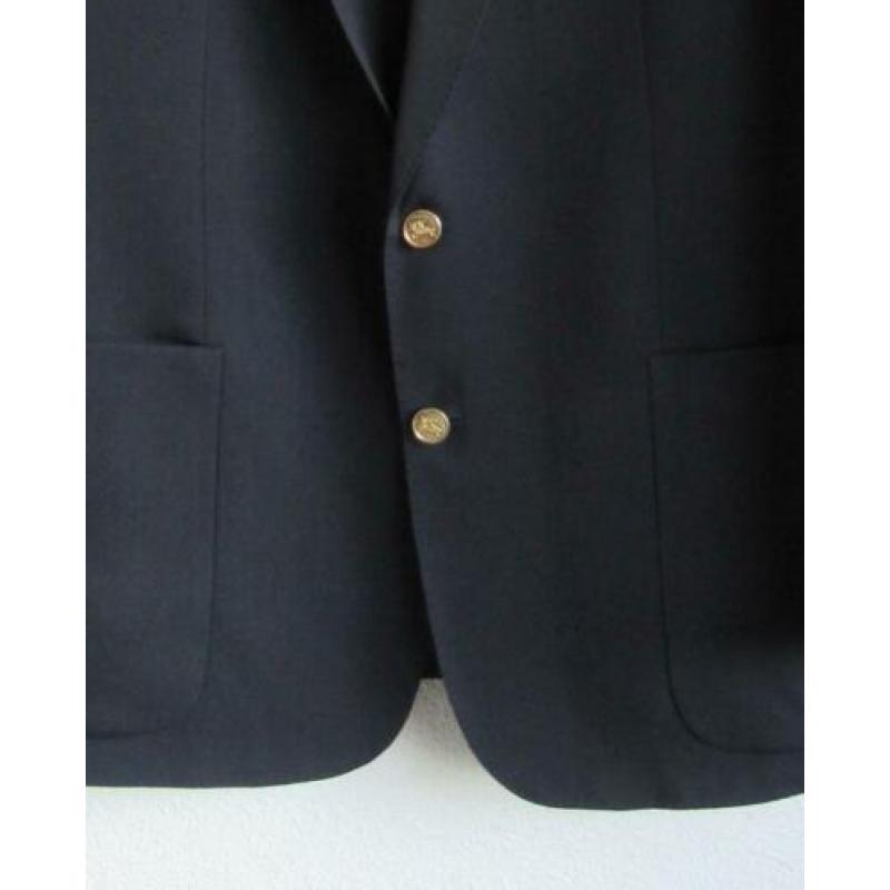 Donkerblauw scheerwol colbert van Burberrys - mt L