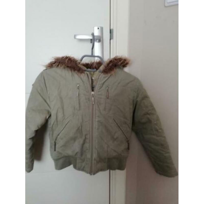 Mooie groene / kaki DKNY winterjack