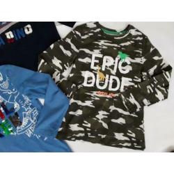 Mooie set met longsleeve's maat 122