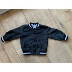 Z.g.a.n. Stoere, zwarte bomber jas, maat 74, van Zeeman