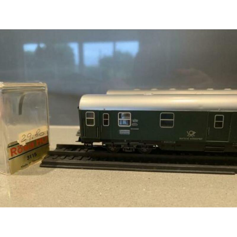 Rowa 3115 DB Postwagon in OVP en Rowa DB rijtuig set 25 euro