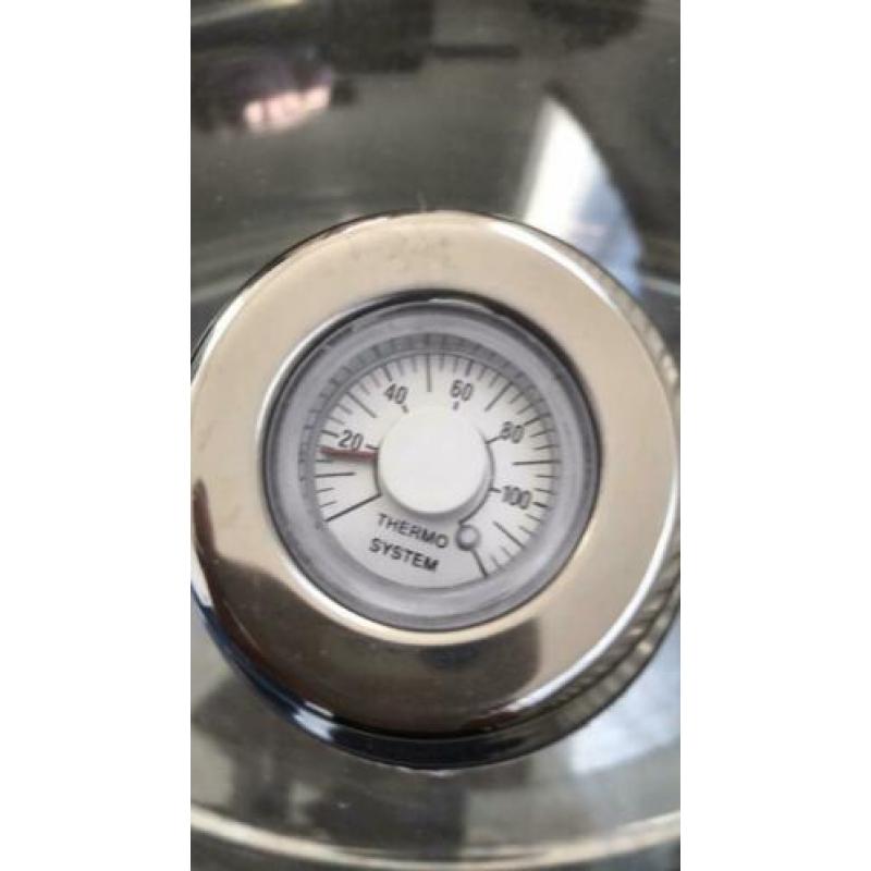Bohmann grote pan van 50 cm temperatuur meter in deksel