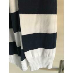 State of art trui maat l. wit met donkerblauw