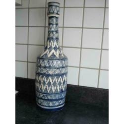 Marokko Flesvaas Decoratie Blauw Wit Interieur Vaas