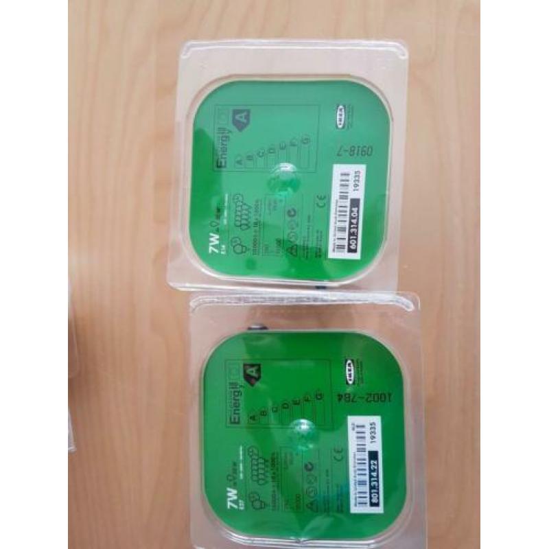 Spaarlampen, E14 en E27 fitting, nieuw in verpakking
