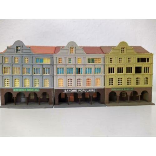 Promenade winkel panden huizen bank stad 1:160 n spoor Pol