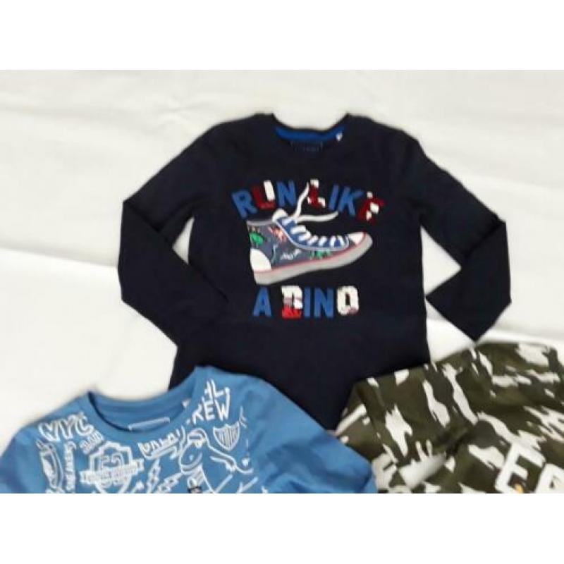 Mooie set met longsleeve's maat 122