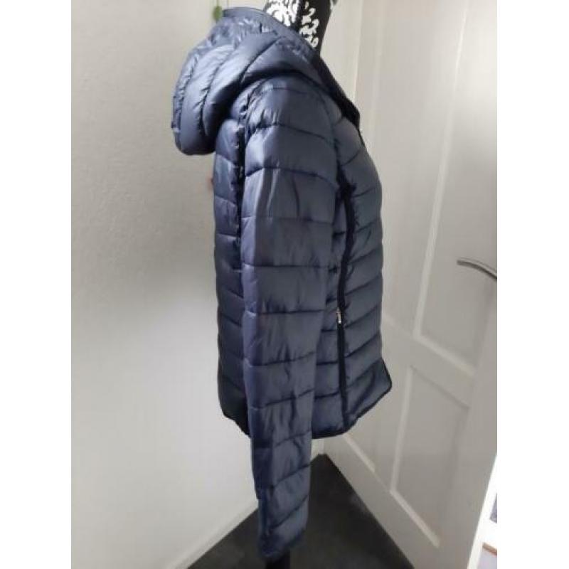 Lichtgewicht dames winterjas, donker blauw