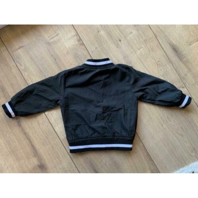 Z.g.a.n. Stoere, zwarte bomber jas, maat 74, van Zeeman
