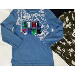 Mooie set met longsleeve's maat 122