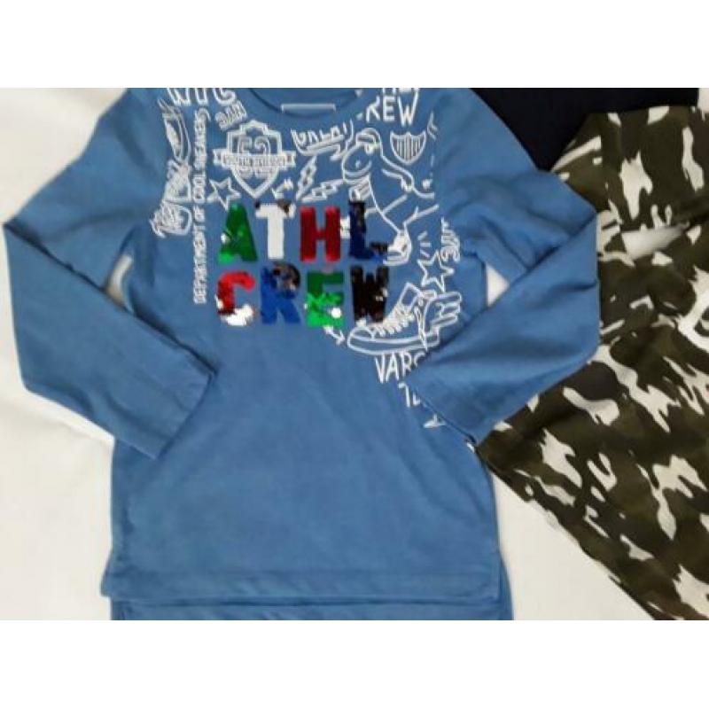 Mooie set met longsleeve's maat 122