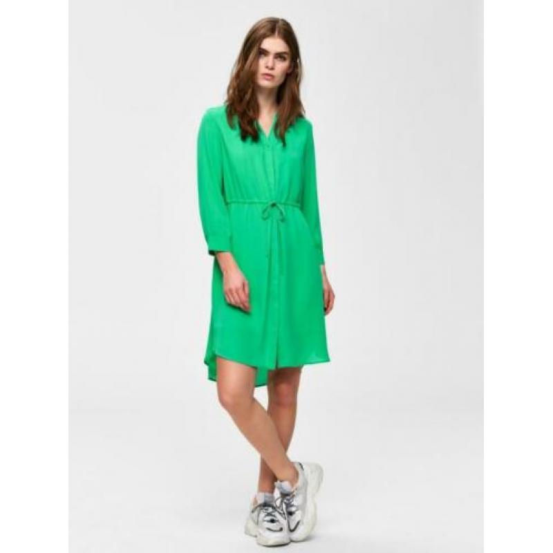 SELECTED FEMME prachtige groene Jurk maat 36 / S NIEUW