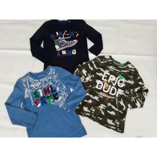 Mooie set met longsleeve's maat 122