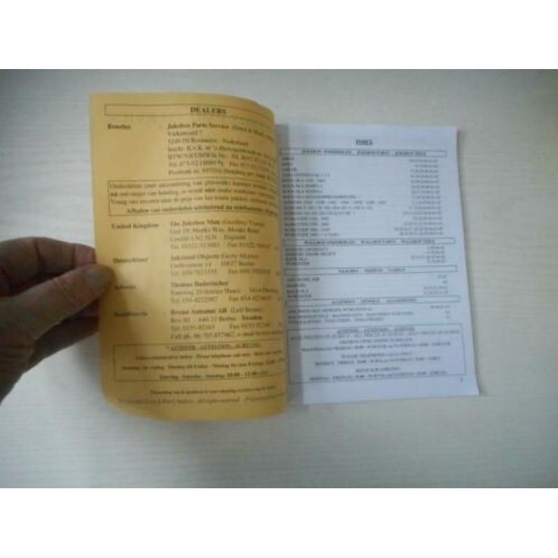 Catalogus Jukebox Parts Service. 2002.