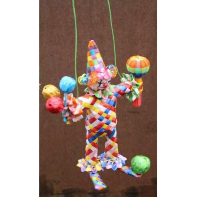 Grappige, heel vrolijke , aparte CLOWN , 6 delig, mt. L