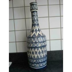 Marokko Flesvaas Decoratie Blauw Wit Interieur Vaas