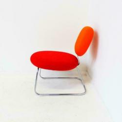 Artifort Vega Fauteuil, Design stoelen, Rood, Oranje