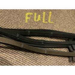 7 paar nieuwe teugels Rider Pro, pony/cob/full