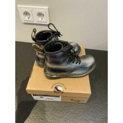 Zgan dr Martens docs mt 27 zwart zilver met glitter!