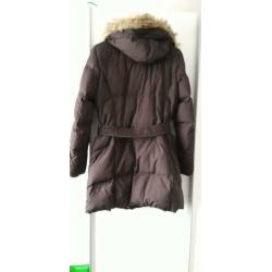 Esprit dames winterjas maat 38 donker bruin