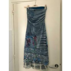 Save the Queen strapless jurk maat L