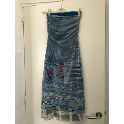 Save the Queen strapless jurk maat L