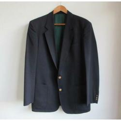 Donkerblauw scheerwol colbert van Burberrys - mt L