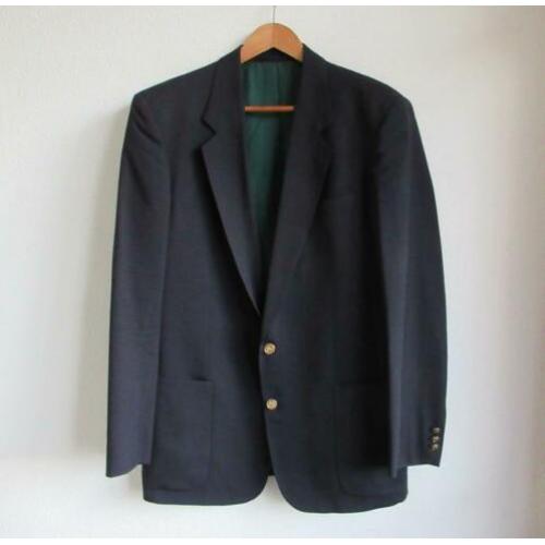 Donkerblauw scheerwol colbert van Burberrys - mt L