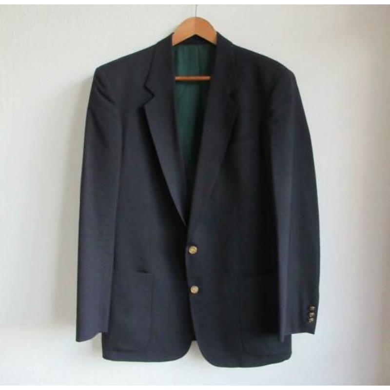 Donkerblauw scheerwol colbert van Burberrys - mt L