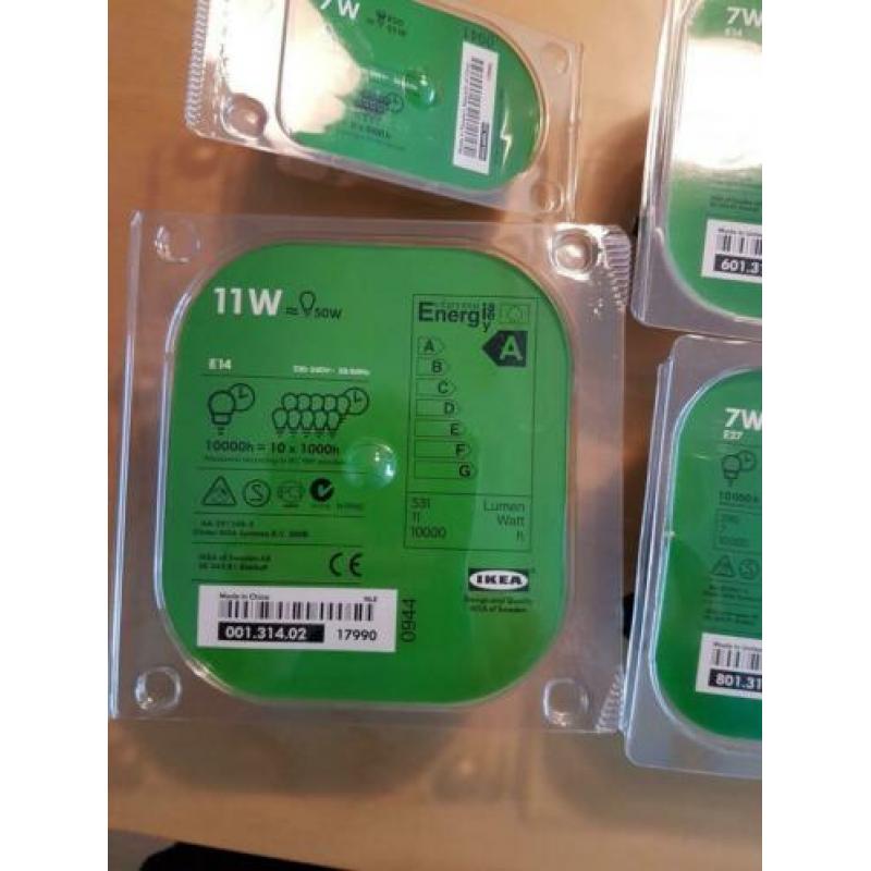 Spaarlampen, E14 en E27 fitting, nieuw in verpakking