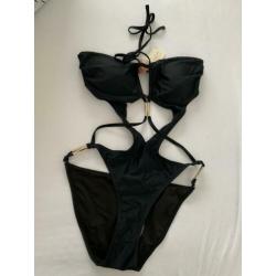 Monokini zwart maat 38