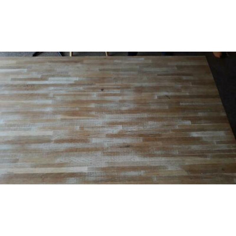 Massief eiken eettafel 184 bij 89 cm