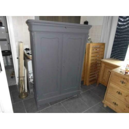 brocante biedermeier meidenkast, kast, baby