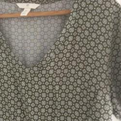 Groen jurkje van h&m maat 36 (viscose)