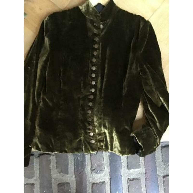 Prachtige donkergroene fluwelen jasje van Ralph Lauren