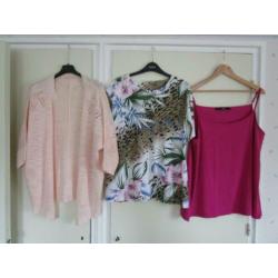pakket kleding 12 stuks. Mt 46/48/XL/XXL. + gratis sjaal