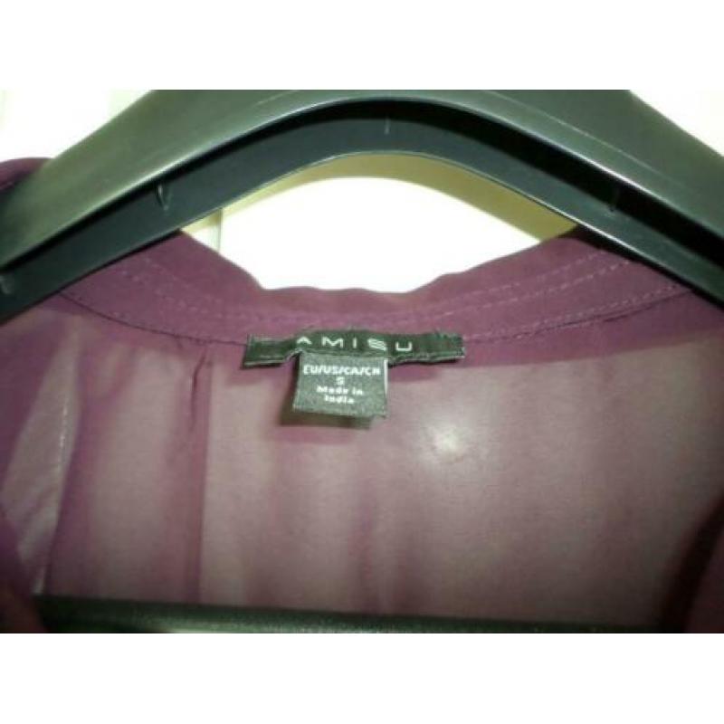 Paarse top Amisu maat S (valt als 38)