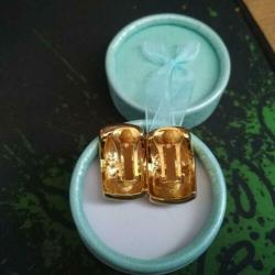 Mooie 18k goud verguld oorclip's