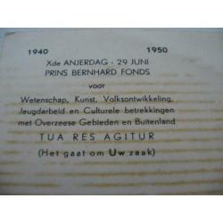 Ansichtkaart koningklijkhuis Anjerfonds 1940-1950