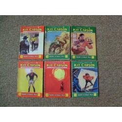 6 oude Kit Carson strips uit 1964