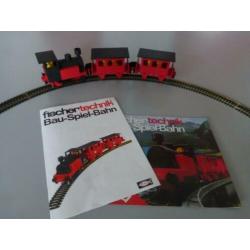 Fischer Technik bouw speeltrein jaren 70 passagierstrein