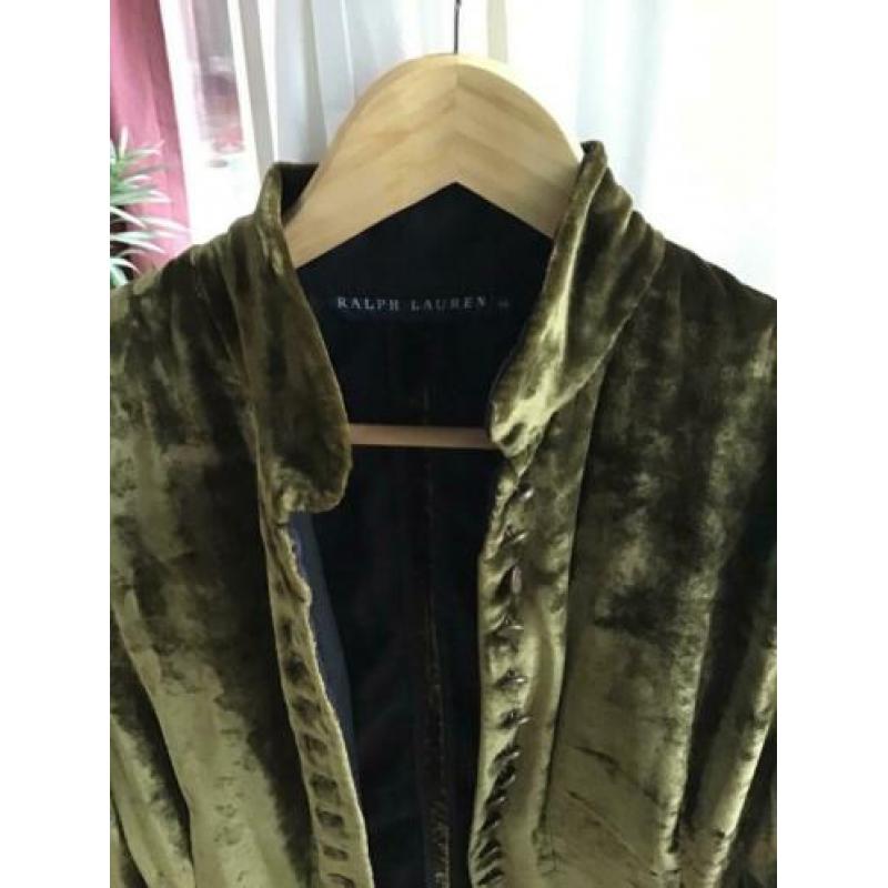 Prachtige donkergroene fluwelen jasje van Ralph Lauren
