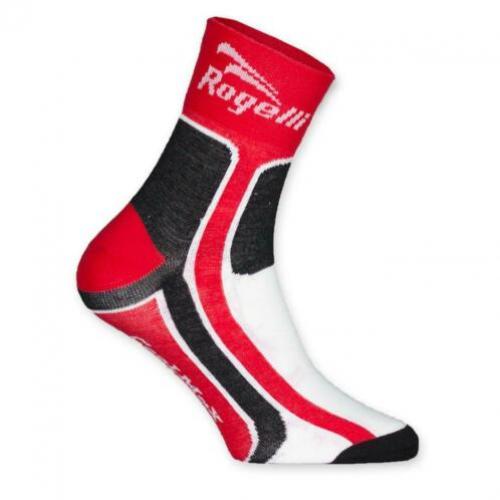 Fietssokken rood zwart blauw en Rogelli RCS-03,