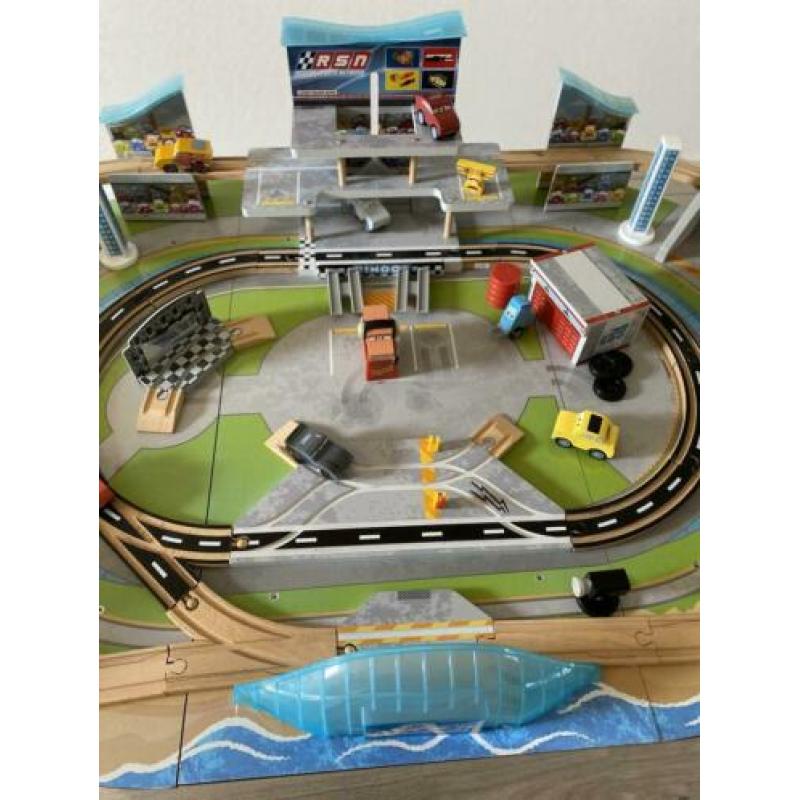 Kidkraft Disney Cars houten 3 Florida racebaan / speeltafel