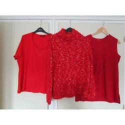 pakket kleding 12 stuks. Mt 46/48/XL/XXL. + gratis sjaal