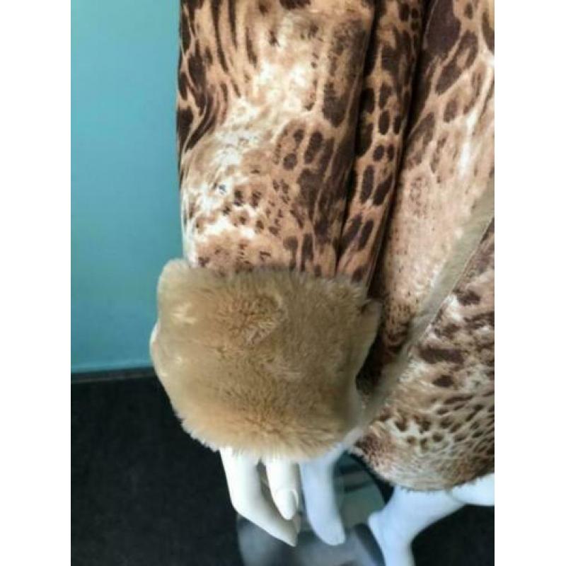 DENNIS BASSO lammy met tijgerprint, maat M