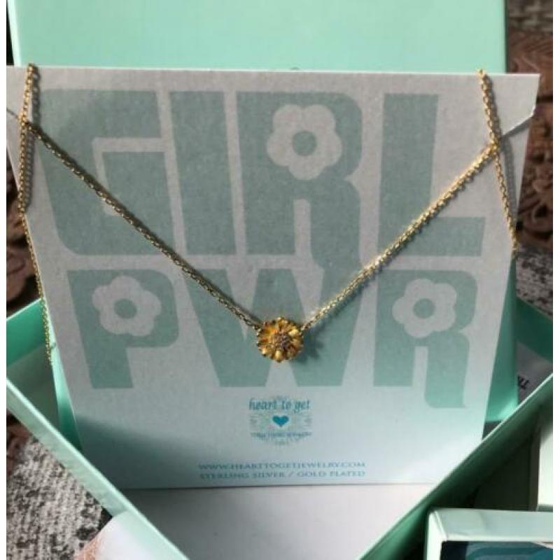 Heart to get b383suz17g bracelet sunflower zirkon girlpower