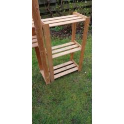 Houten opbergrekken